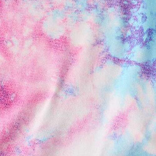 Yiyu Conjunto del Niño del Bebé Trajes De Tie-Dye Estar En Casa Los Pantalones del Pijama Fijado For 2-7Y Chicas 2pcs x (Color : Multi-Colored, Size : 90)