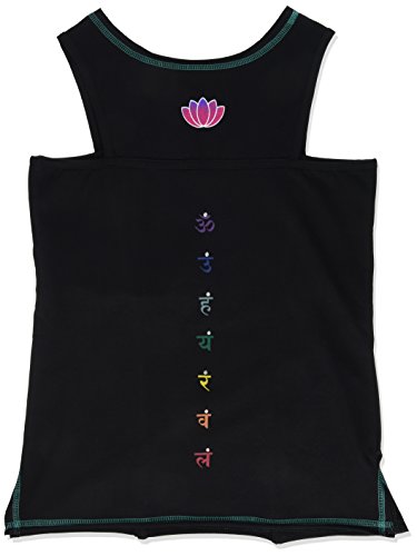 Yogamasti Yoga Top-Satya Pintado a Mano Chakra – Top- Detalle – con el Apoyo de la Mujer