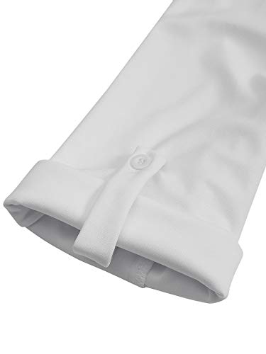 YOINS Blusa de manga ajustable con cuello en V para mujer