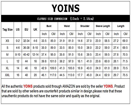 YOINS Blusa Mujer Manga Larga Camiseta Cuello V Camisa Elegante Túnica Casual SueltoTops Otoño Invierno Verde M