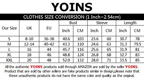 Yoins Jersey para mujer, elegante y sexy, manga larga, blusa con cuello de pico D-negro. L