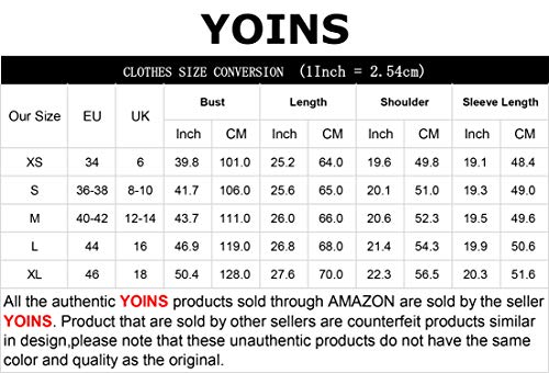 YOINS Mujer Suéter Fuera del Hombro Suéter con Cuello En V Suéter Hueco Jersey De Punto De Manga Larga Casual Pullover Azul Claro S