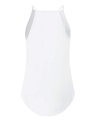 YOINS Mujeres Camisetas sin Mangas Camisas Elegante Blusa Casual Chaleco de Verano Playa Camiseta para Mujere Cuello V Top Blanco XL/EU46