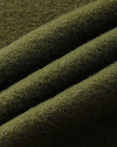 YOINS Poncho de Punto de Mujeres Elegantes Suéter Capa para Invierno Cálido Pullover de Cuello Alto Asimétrico Verde XXL