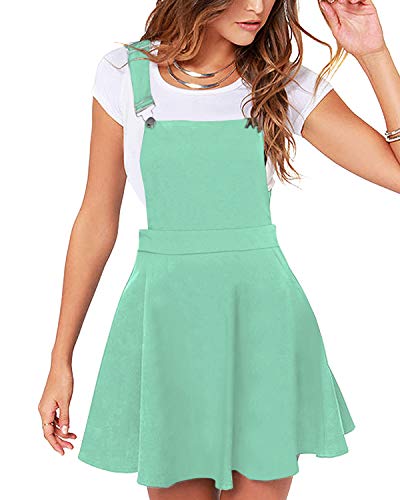 YOINS Rock - Minifalda para mujer Kawaii A Line, minifalda, para mujer, vestido de patinaje, color verde menta, M