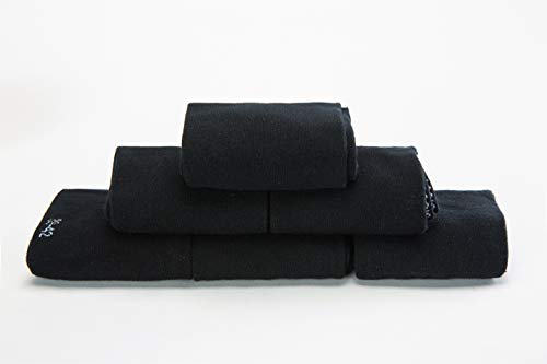YOUCHAN calcetines hombre algodon negros 10 Pares Ejecutivos Negros de Algodón Transpirables Uso Diario-Negro-3942