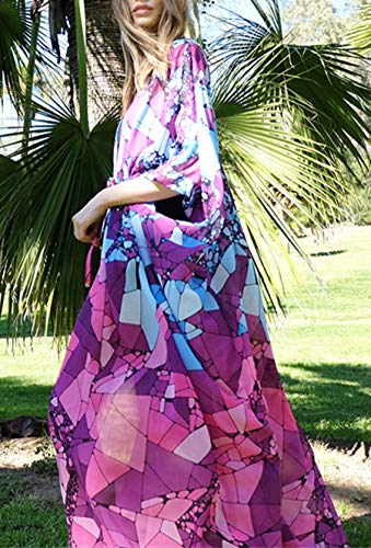 YouKD Kimono Suelto de Verano Playa Bohemia Vestido de Bikini Cárdigan Talla Grande para Mujer