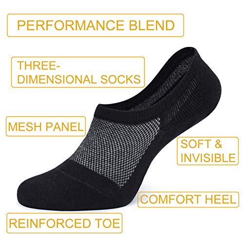 YouShow calcetines hombre mujer 10 pares pinkis algodon calcetin punto sin costuras calcetines (En Blanco y Negro,39-42)