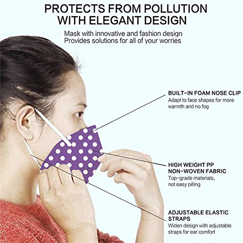 YpingLonk 10/25/50/100 pc Unisex Adult Bufanda Mujeres Hombres Universal 3 Abrigo Moda Impreso Lindo elástico Earloop bufanda-xg33