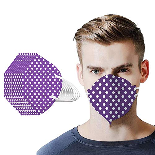 YpingLonk 10/25/50/100 pc Unisex Adult Bufanda Mujeres Hombres Universal 3 Abrigo Moda Impreso Lindo elástico Earloop bufanda-xg33