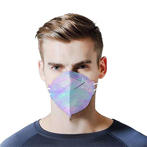 YpingLonk 10/25/50/100 pc Unisex Adult Bufanda Mujeres Hombres Universal 3 Abrigo Moda Impreso Lindo elástico Earloop bufanda-xg33