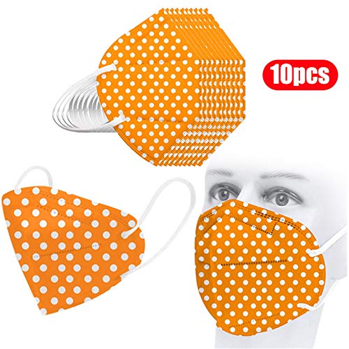 YpingLonk 10/25/50/100 pc Unisex Adult Bufanda Mujeres Hombres Universal 3 Abrigo Moda Impreso Lindo elástico Earloop bufanda-xg33