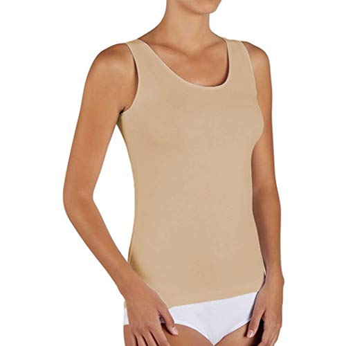 YSABEL MORA - Camiseta Mujer Tirante Ancho Mujer Color: Nude Talla: x-Large