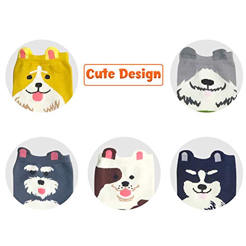 YSense 4 o 5 Pares Calcetines Originales Mujer, Calcetines Algodon Estampados Animales Regalos Para Mujer y Niña