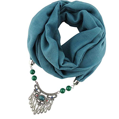 YUANCHENG Joyas Collar Llamativo Colgante Bufanda pañuelos para la Cabeza fulares Accesorios para Mujer 2 Adulto