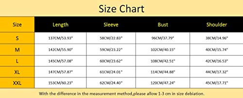 YuanDian Musulmana Vestidos Largos Islámica Mujeres Ropa Elegante Manga Larga Vestidos Musulmán Maxi Abaya Vestido Gasa Ropa Étnica Negro S