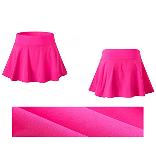 Yujeet Falda Deportivas de Tenis para Mujer Falda de Golf Minifalda Elástica Plisada con Interior Shorts