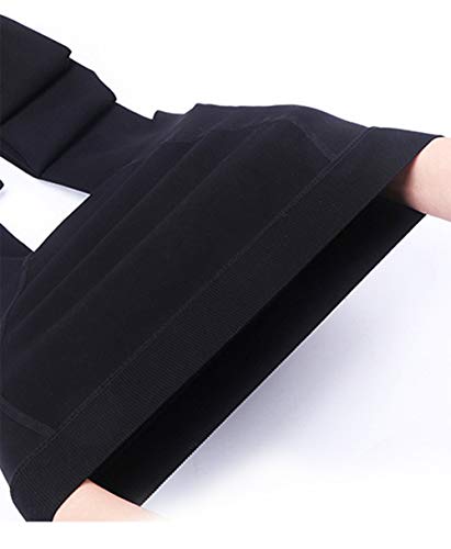 Yulaixuan para mujer 2 pares de medias forradas de vellón Medias de talla grande Pantalones cálidos Medias opacas pantimedias con vellosidades (2 negro)