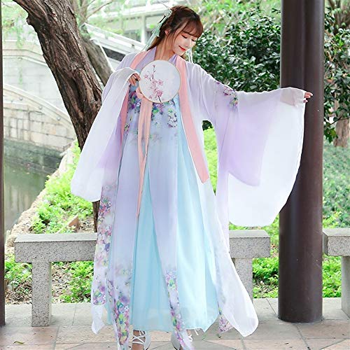 YUNGYE Traje Antigua Dinastía China Tradicional Vestido De Las Mujeres Hanfu Hanfu De Hadas De Princesa Vestidos De La Danza Popular De Ropa Tang (Color, Size : L)