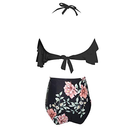 Yuson Girl Mujer Conjunto De Frill Bikini Tiras Talle Alto Tallas Grandes Sexy Traje De BaƱo Cuello Halter Vintage Vientre Plano con Volantes Top Bikini Push Up Flores Braga Triangulo Alta Yuson Girl Mujer Conjunto De Frill Bikini Tiras Talle Alto Tallas Grandes Sexy Traje De BaƱo Cuello Halter Vintage Vientre Plano con Volantes Top Bikini Push Up Flores Braga Triangulo Alta