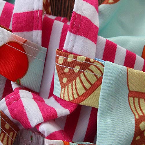 YWLINK NiñAs Vestido,Verano Mezcla De AlgodóN Moda Linda Helado Falda Princesa Vestuario Ropa Playa Fiesta De CumpleañOs Vestido Viajes ActuacióN De Danza(Verde,12-18 meses/90)