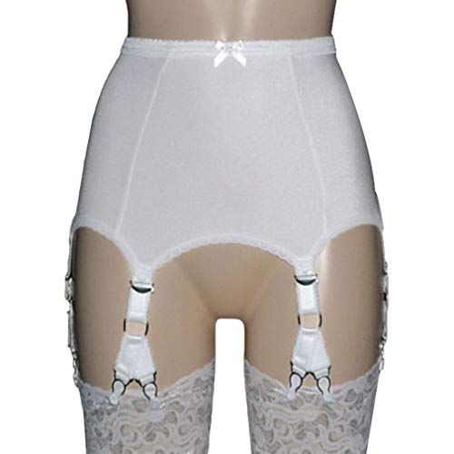 Yying Tirantes Sexy Mujer Estilo Vintage Retro 6 Correas 12 Garras Cinturón Liguero Lencería Liguero Accesorios Sólidos