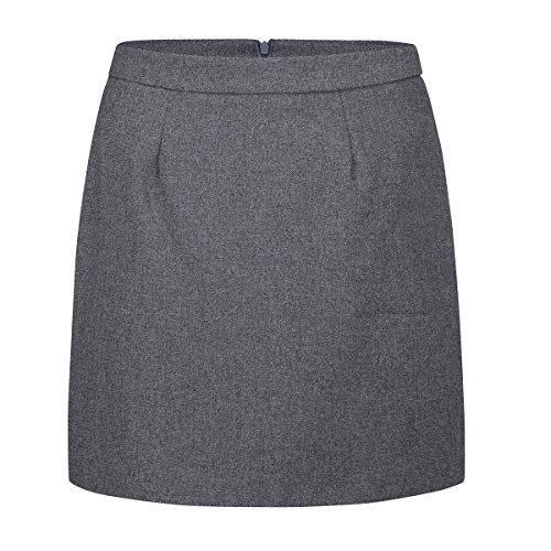 YYNUDA Conjunto de traje para mujer con falda/pantalón, ajustado, elegante atuendo para oficina Gris oscuro + falda. S