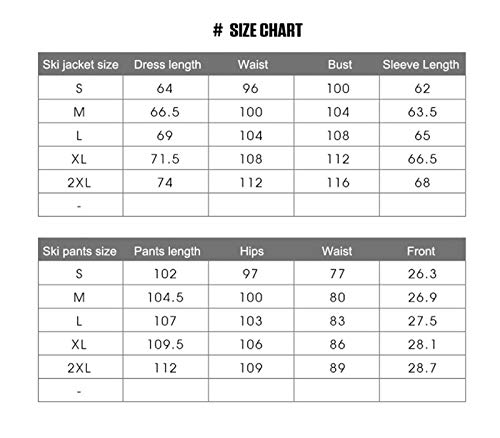 YZT QUEEN Traje De Esquí para Mujer, Traje De Esquí Cálido De Invierno, Chaqueta Y Pantalones Impermeables A Prueba De Viento, Traje De Esquí para Deportes Al Aire Libre para Mujer,A Blue,M