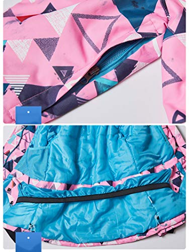 YZT QUEEN Traje De Esquí para Mujer, Traje De Esquí Cálido De Invierno, Chaqueta Y Pantalones Impermeables A Prueba De Viento, Traje De Esquí para Deportes Al Aire Libre para Mujer,A Blue,M