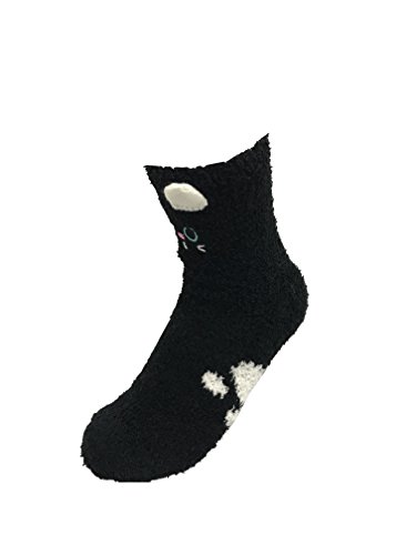 Z-Chen Pack de 5 pares de calcetines para dormir Mujer Térmicos Invierno, Set 1