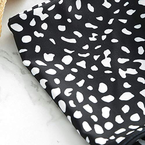 ZAFUL Bikini de dos piezas con espalda sin tirantes, estilo bandeau; traje de baño descarado Negro L