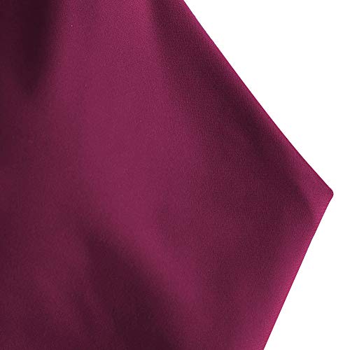 ZAFUL Bikini de dos piezas para mujer con lazo acolchado y correa de corte alto Rojo vino. S