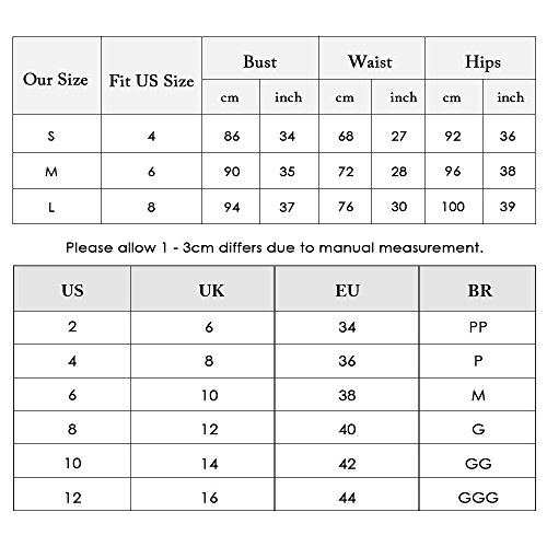 ZAFUL - Bikini deportivo para mujer, con escote en U Blanco S