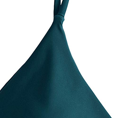 ZAFUL Bikini Set con Relleno Bralette Push Up en Color Liso para Mujer 2019 (Verde, M (EU.38))
