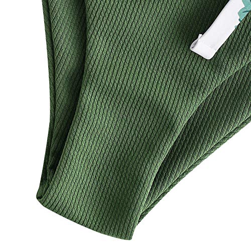 ZAFUL Conjunto de Bikini con Relleno Push Up Triangular Busto Ajustable con Tirantes Cruzados Traseros Estampado Talle Bajo (Pájaro-Verde, S)