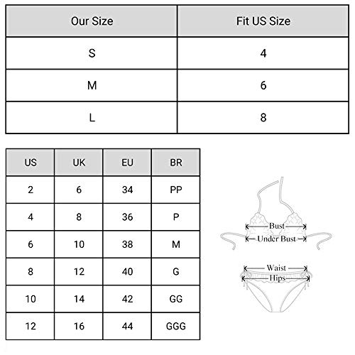 ZAFUL Conjunto de bikini de cintura baja para mujer con tirantes finos, corte cortado, sólido morado S