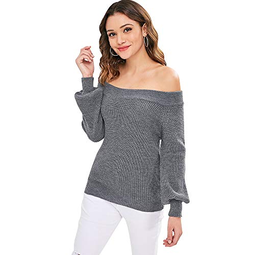 ZAFUL Sudadera de manga larga para mujer gris oscuro Tallaúnica