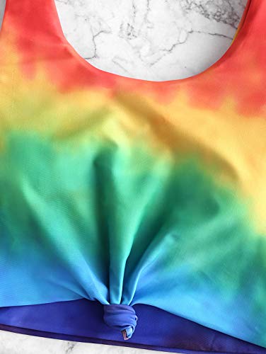 ZAFUL Traje de baño de Dos Piezas Tankini Bikini Bowie para Mujer ACR Across (Color A, M (EU 38))