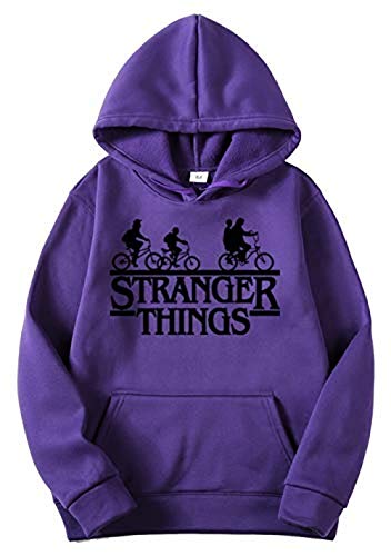 ZALA Sudadera con Capucha Unisexo Color Sólido Pullover de Terciopelo Grueso (M,22)