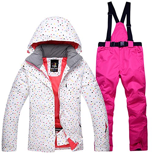 Zantec Traje de esquí al Aire Libre Mujer a Prueba de Viento a Prueba de Agua Caliente térmica Snow Snow Jacket + Pants Sets skiwear Ropa de Patinaje