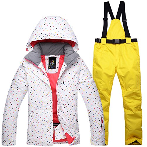 Zantec Traje de esquí al Aire Libre Mujer a Prueba de Viento a Prueba de Agua Caliente térmica Snow Snow Jacket + Pants Sets skiwear Ropa de Patinaje