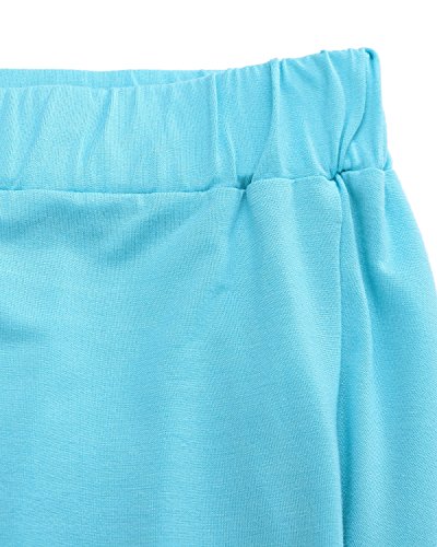ZANZEA Mujeres Casual Casual Verano Slim Strapless Plisado Fruncido Playa Chaleco Camisa Tube Tops 01-Cielo Azul 2XL