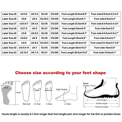 Zapatillas de Deportivos de Running para Mujer Casual en Suelas Cómodas Slip on Zapatos Deportivos para Correr al Aire Libre Calcetines Zapatos 36-41 riou