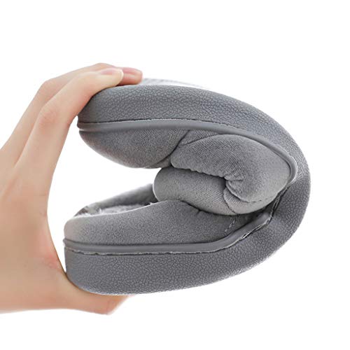 Zapatillas de Estar por casa para Mujer Hombre Invierno Parejas Colores Lisos Calzado Cómodo Antideslizante Zapatillas de casa Zapatos de Interior riou