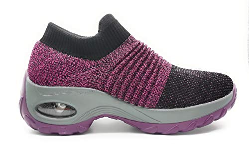 Zapatillas Deportivas Mujer Calcetin Elasticas sin Cordones Muy Comodas Transpirable Antideslizante para Correr Andar Trabajar…