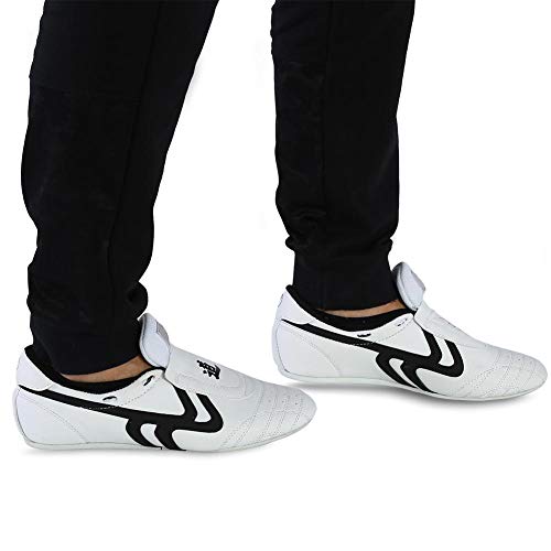 Zapatos de Taekwondo KEENSO, para Boxeo Deportivo Kung fu Taichi, Zapatillas de Artes Marciales, Zapatos Ligeros para Hombres y Mujeres con Bolsa de Almacenamiento Azul(38)