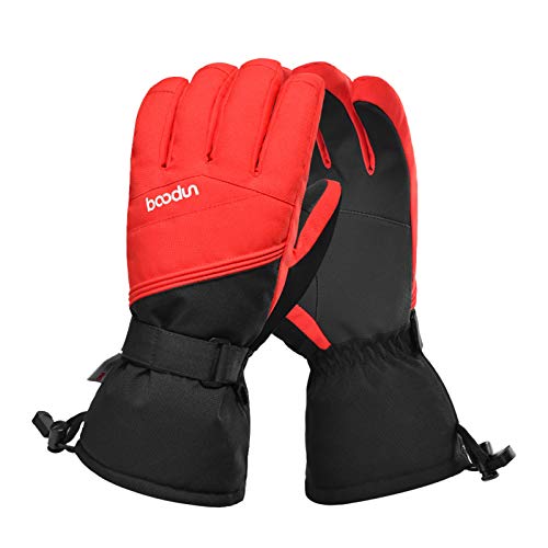 Zeraty Guantes de esquí Manoplas de esquí de Invierno para Hombres y Mujeres - Guantes de Snowboard Impermeables Guante de Pantalla táctil Guantes cálidos para Clima frío para Snowboard, esquí