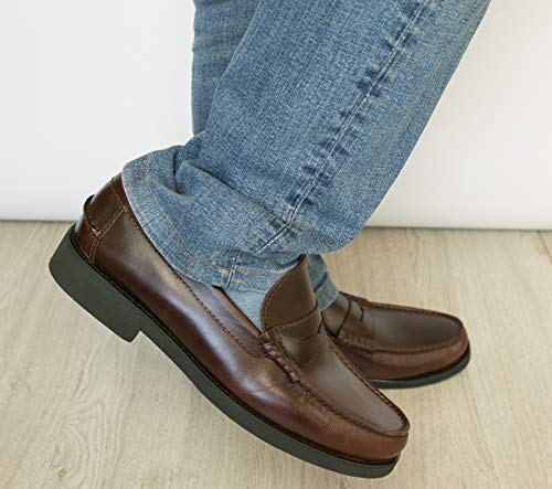 Zerimar Zapatos Castellanos Hombre | Mocasin Antifaz Hombre | Mocasin con Borlas para Hombre | Zapatos Castellanos Tallas Grandes | Mocasin Castellano Ultra Ligeros | Fabricados en España