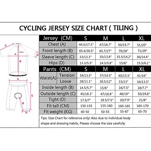 ZEROBIKE Kit de Manga Corta Jersey de Ciclo Bici del Camino para Mujer, Conjunto Ropa Al Aire Libre Transpiración para La Bicicleta(Polvo galopante, M)