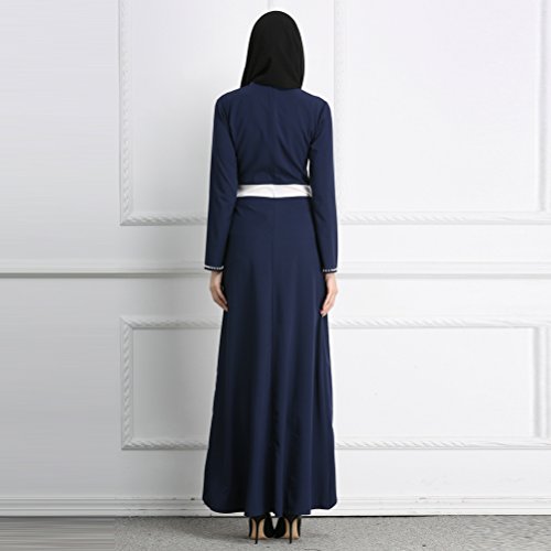 Zhhlinyuan De las Mujeres Formal Musulmanes Abaya Vestir Oriente Medio Noble Islámico Manga Larga Kaftan Vestido Ropa Abaya Dresses
